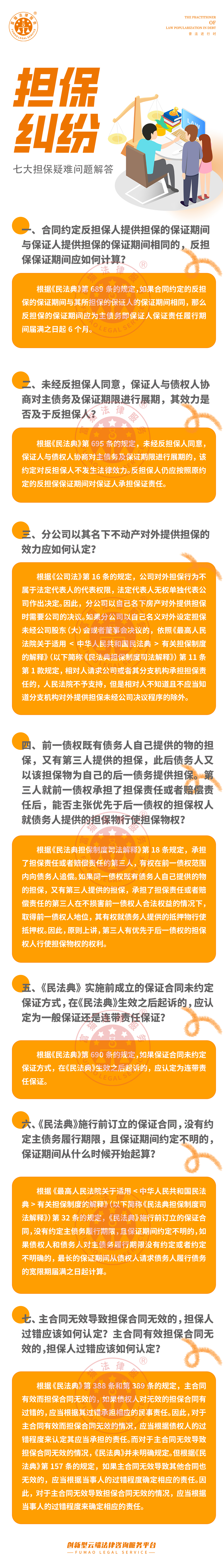全民普法：七大擔(dān)保疑難問題解答